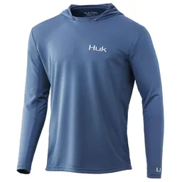 Titanium Blue - Icon X Long-Sleeved Hoodie