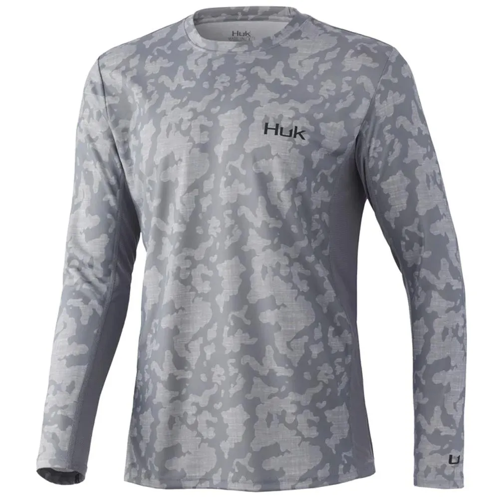 Overcast Gray - Icon X Running Lakes Long-Sleeved Shirt