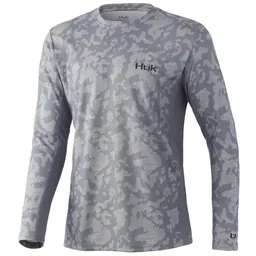 Overcast Gray - Icon X Running Lakes Long-Sleeved Shirt