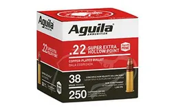 Super Extra High Velocity Hollow Point 22 Long Rifle Rimfire Ammo - 250 Rounds