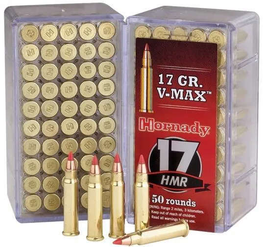 Varmint Express V-MAX 17 HMR Rimfire Ammunition - 50 Round Box