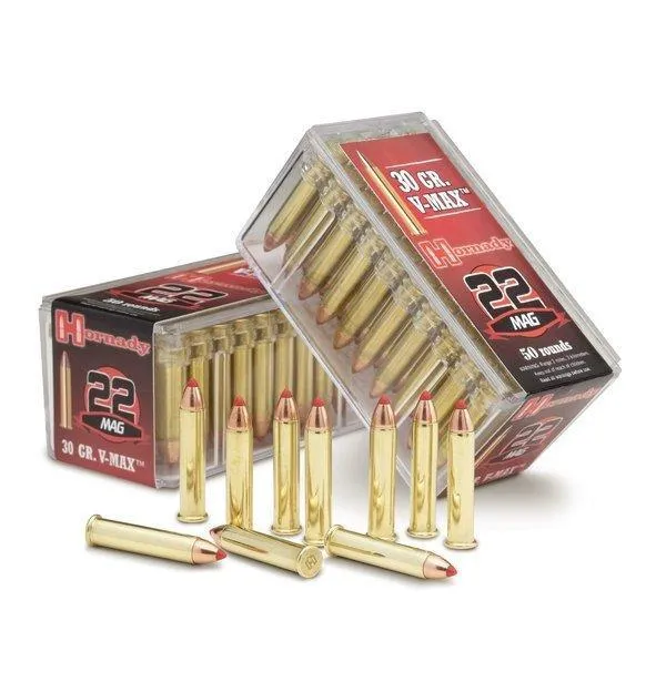 Varmint Express V-Max 30 gr 22 WMR Rimfire Ammo - 50 Round Box