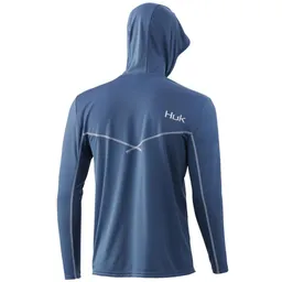 Titanium Blue - Icon X Long-Sleeved Hoodie