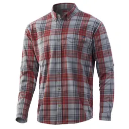 Volcanic Ash - Rutledge Polyester Fishing Flannel Shirt