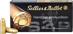 Lead Core Full Metal Jacket 115 gr 9mm Handgun Ammo - 50 Round Box