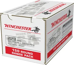 USA Lake City Full Metal Jacket 223 Remington Rifle Ammo -150 Round Box