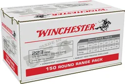 USA Lake City Full Metal Jacket 223 Remington Rifle Ammo -150 Round Box