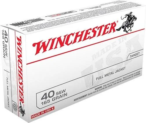 USA Full Metal Jacket 165 gr 40 S&W Handgun Ammo