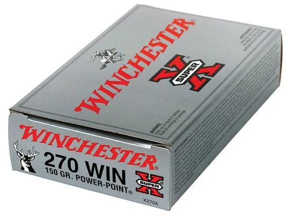 Super-X Power-Point 150 gr 270 Winchester Rifle Ammo - 20 Round Box