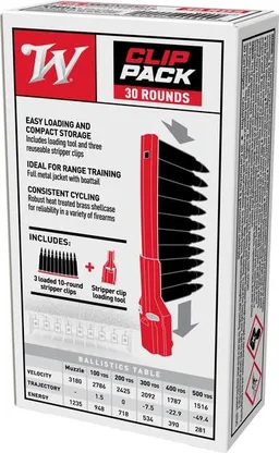 USA M193 Full Metal Jacket 55 gr 5.56 NATO Rifle Ammo - 30 Round