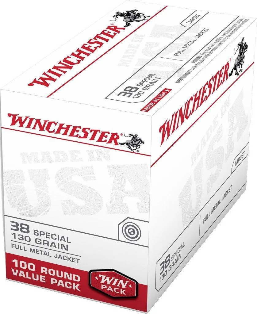 USA Full Metal Jacket 130 gr 38 Special Handgun Ammo