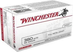 USA Full Metal Jacket 95 gr 380 ACP Handgun Ammo - 100 Round Box