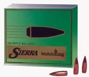 MatchKing Hollow Point Boat Tail 168 gr 30 Caliber Rifle Bullets - 500 Round Box