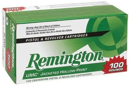 UMC Jacketed Hollow Point 88 gr 380 ACP Handgun Ammo - 100 Round Box