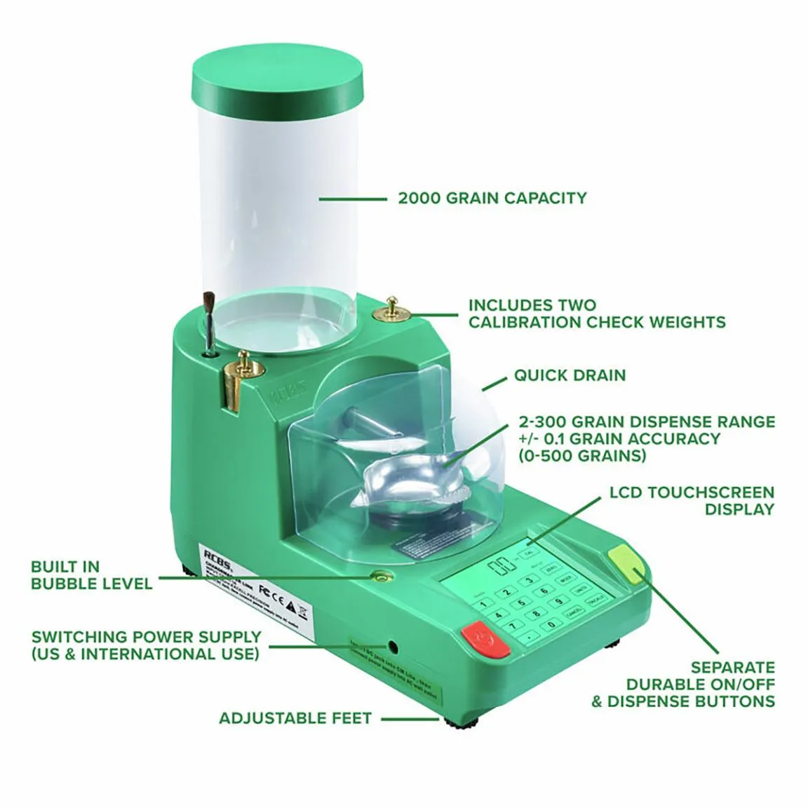 Chargemaster Link Powder Scale Dispenser with Bluetooth