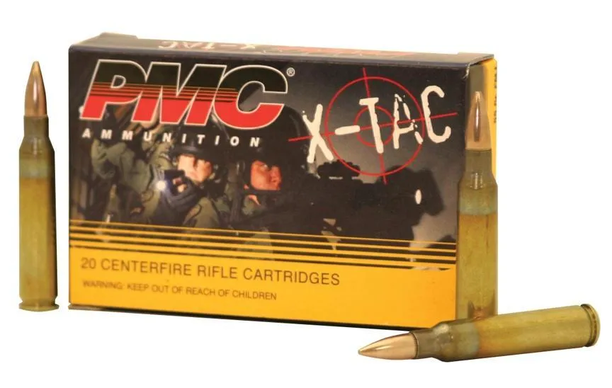 X-Tac Full Metal Jacket Boat Tail 55 gr 5.56 NATO Rifle Ammo