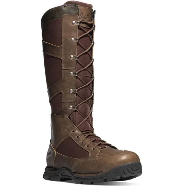 Pronghorn 17 Inch Side Zip Snake Boots - Brown