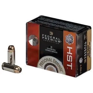 Premium Personal Defense HST Jacketed Hollow Point 45 ACP Handgun Ammo - 20 Round Box