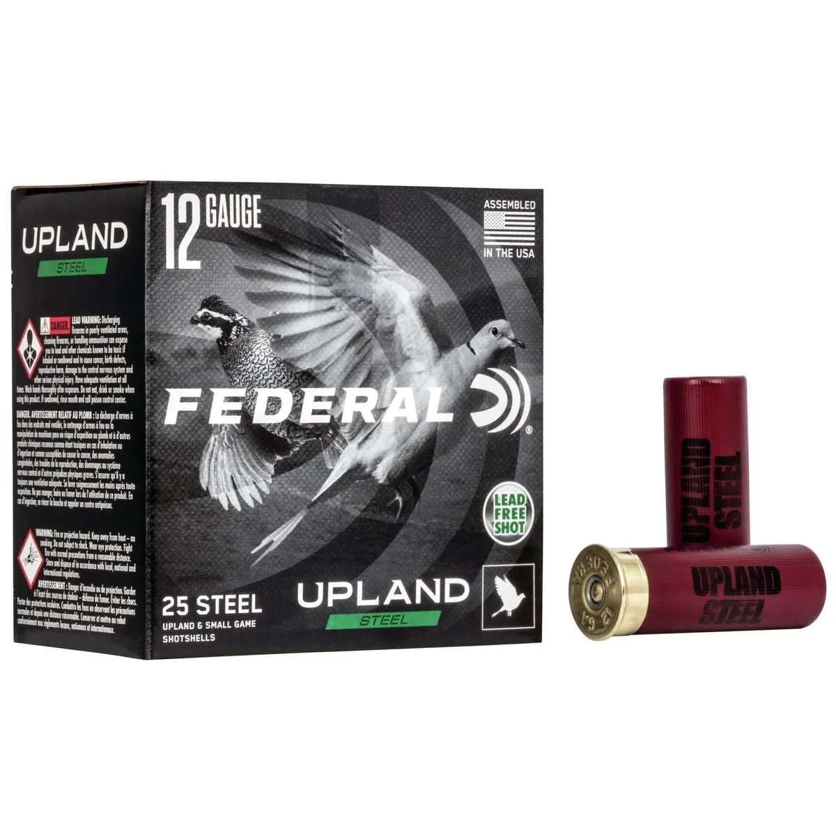 Upland Steel Lead Free #7.5 1400 fps 12 Gauge Shotgun Ammo - 25 Round Box