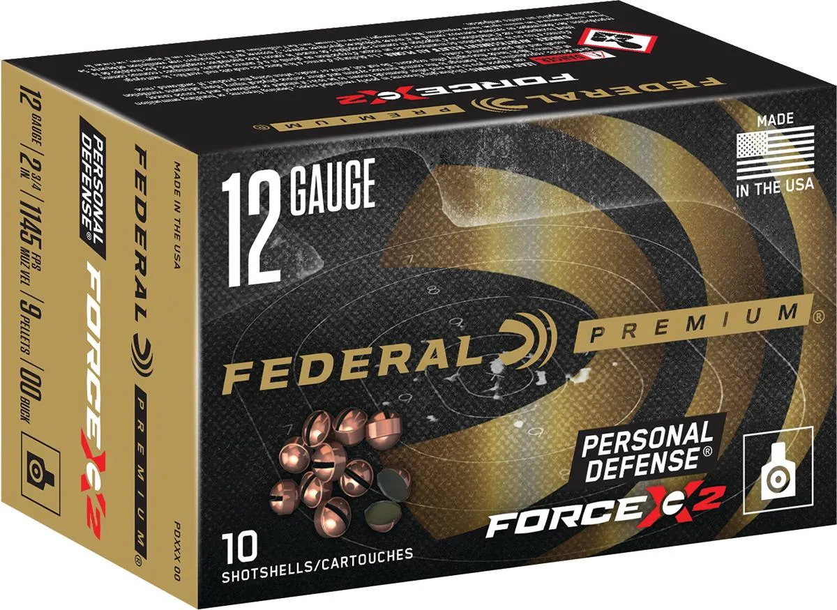 Premium Force X2 00 Buckshot 2.75" 12 Gauge Shotgun Ammo - 10 Round Box