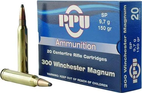 Standard Soft Point 150 gr 300 Winchester Magnum Rifle Ammo - 20 Round Box