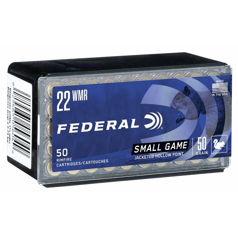 Game-Shok Small Game Hollow Point 22 WMR Rimfire Ammo - 50 Round Box