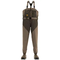 Alpha Agility Select 1600G Thinsulate Ultra Zip Waders - Brown