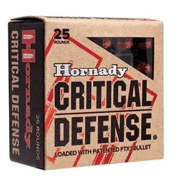 Critical Defense FTX 90 gr 380 ACP Handgun Ammo - 25 Round Box