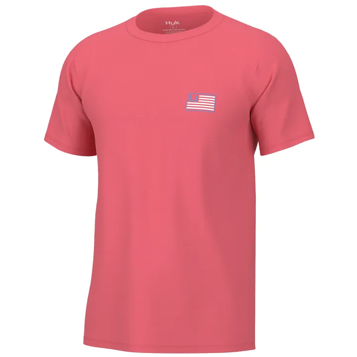 Sunwashed Red - Men's Huk and Bars Tee