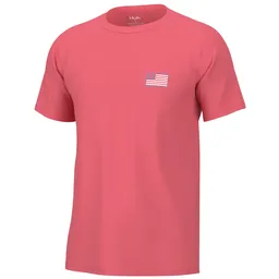Sunwashed Red - Men's Huk and Bars Tee