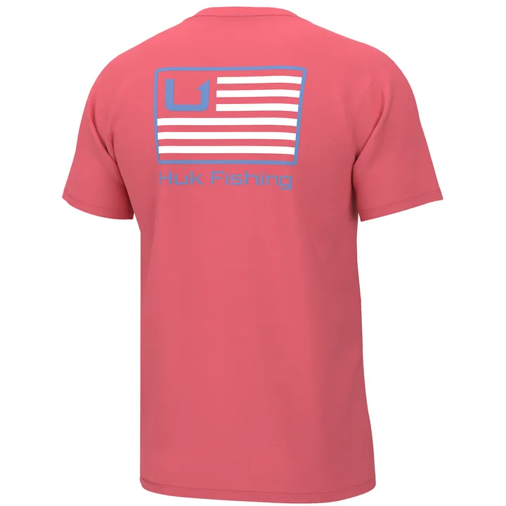 Sunwashed Red - Men's Huk and Bars Tee