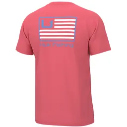 Sunwashed Red - Men's Huk and Bars Tee