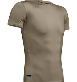 UA Men's Tactical HeatGear Compression T-Shirt - Federal Tan