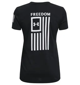 Black - Women's UA Freedom Flag T-Shirt