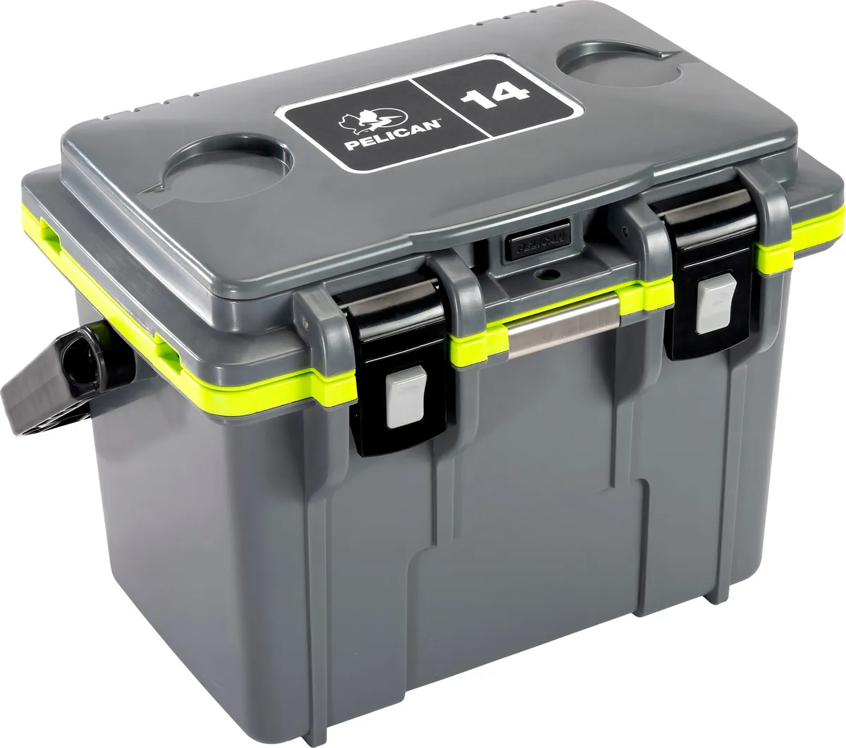 14 Quart Personal Cooler - Dark Gray/Green
