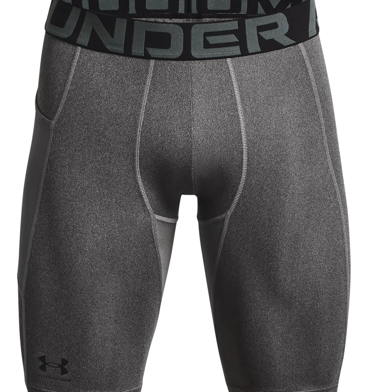 Gray - HeatGear Pocket Long Shorts