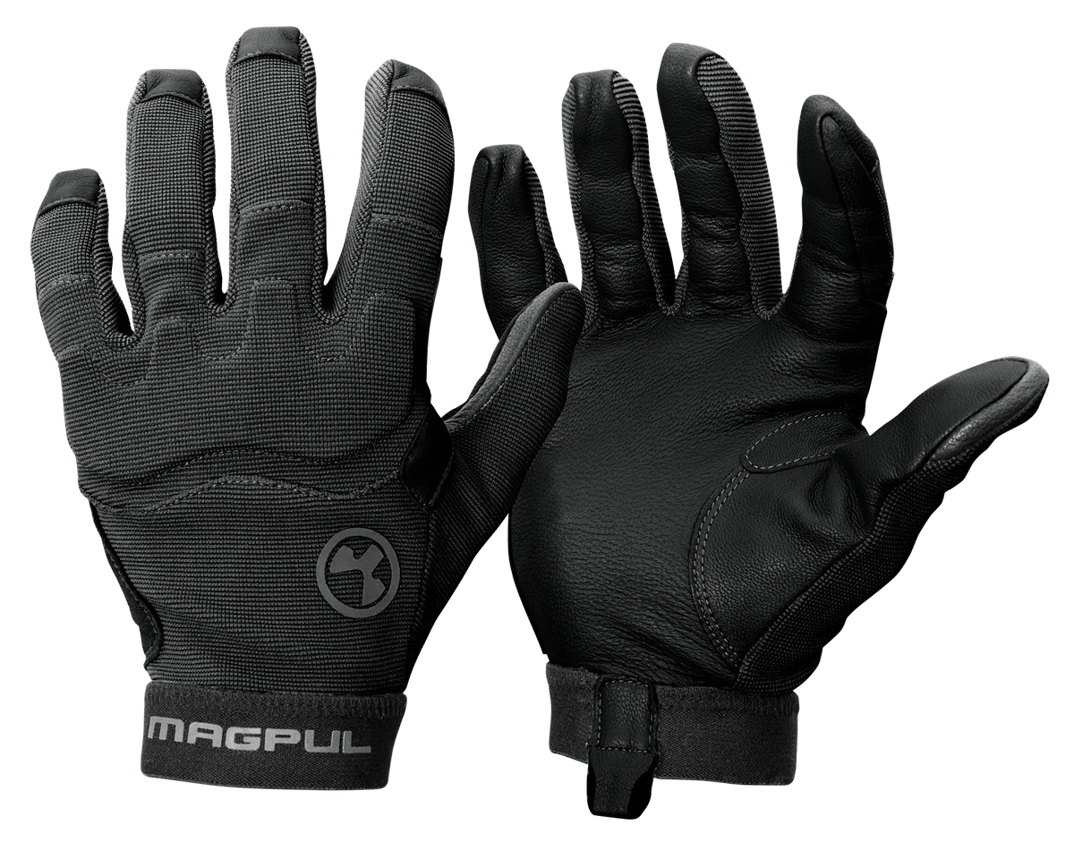 Patrol 2.0 Nylon/Leather Gloves - Black