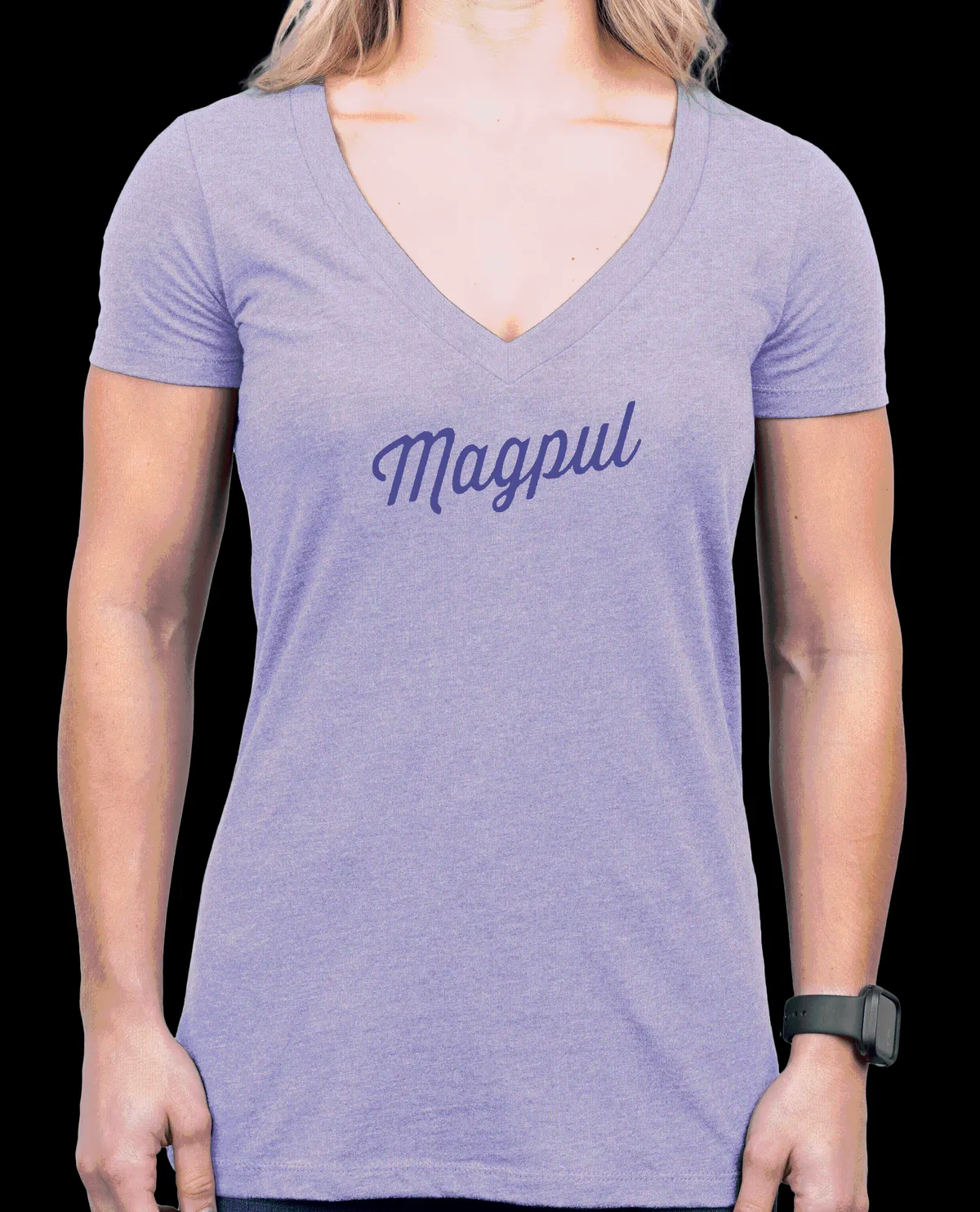 Women's Rover Script Cotton/Polyester Short-Sleeved T-Shirt - Orchid