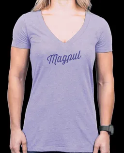 Women's Rover Script Cotton/Polyester Short-Sleeved T-Shirt - Orchid