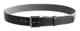 Tejas El Cibolo 1.50" Wide Buckle Closure Bison Hide Belt - Black