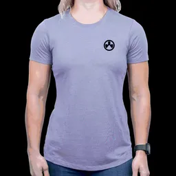 Women's Groovy Cotton/Polyester Short-Sleeved T-Shirt - Orchid