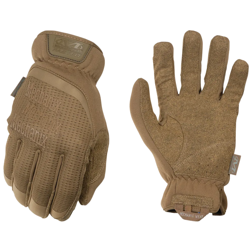 Coyote - FastFit Synthetic Leather Touchscreen Gloves