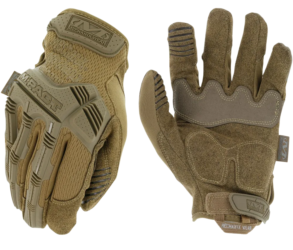 Coyote - M-Pact Thermoplastic Rubber Closure Synthetic Leather Touchscreen Gloves