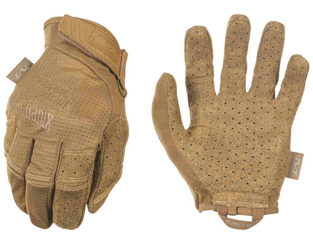 Specialty Vent Hook and Loop Closure Synthetic Leather Touchscreen Gloves