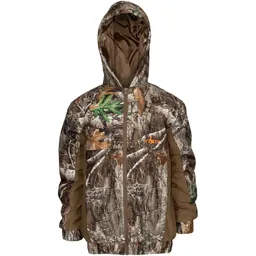 Youth Cedar Branch Insulated Waterproof Bomber Jacket - RealTree Edge