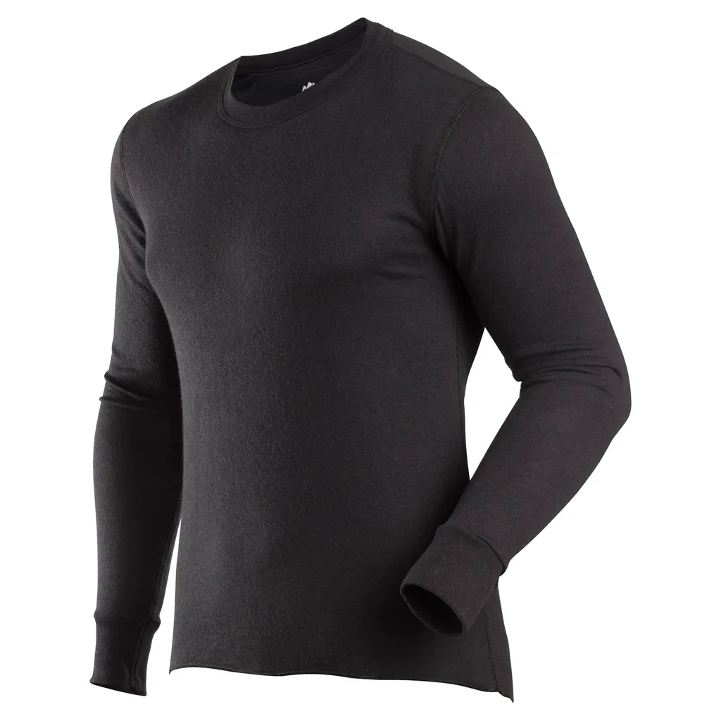 Men's Basic Crew Base Layer Top - Black