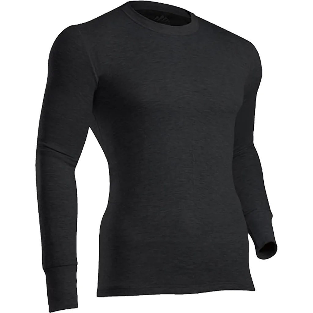 Men's Platinum II Crew Base Layer Top - Black
