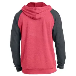 Light Weight Logo Hoodie - Red/Gray