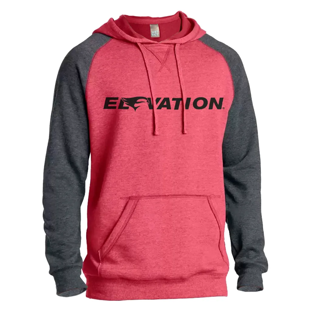 Light Weight Logo Hoodie - Red/Gray