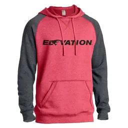 Light Weight Logo Hoodie - Red/Gray